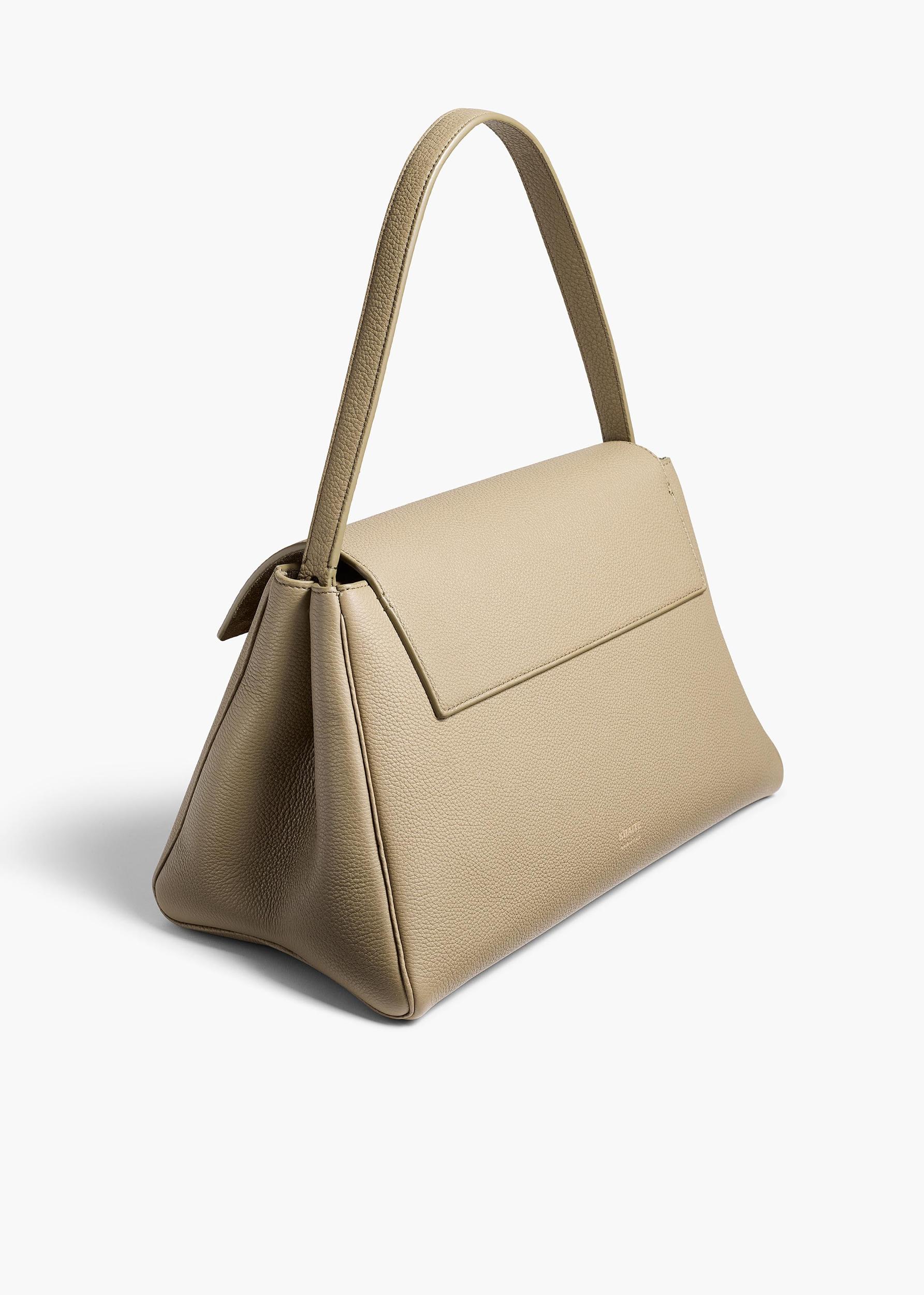 Audrey Top Handle Bag in Sage Pebbled Leather Product Image