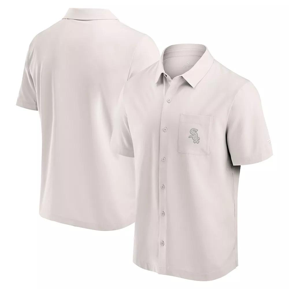 Men's Fanatics Cream Chicago White Sox Front Office Button-Up Shirt,  Product Image