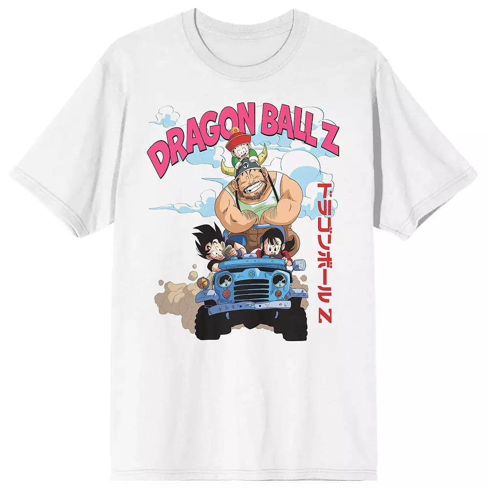Men's Dragon Ball Z Jeep Ride Graphic Tee, Size: XL, White Product Image