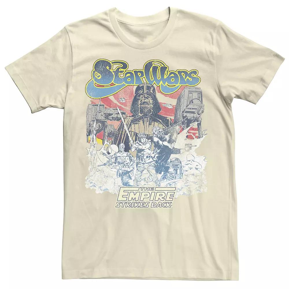 Men's Star Wars Retro 70's Battle Of Hoth Vader and Rebels Graphic Tee,  Product Image