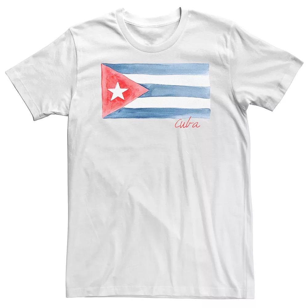Big & Tall HHM Cuba Flag Watercolor Tee, Men's,  Product Image