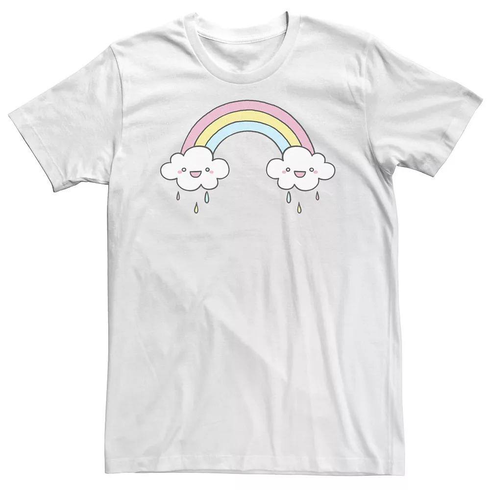Big & Tall Happy Cloud Rainbow Portrait Tee, Men's,  Product Image