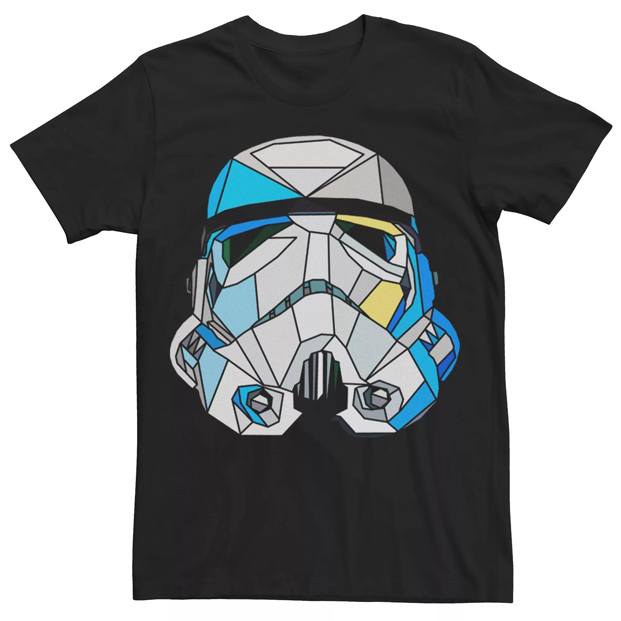 Men's Star Wars Stained Glass Style Stormtrooper Helmet Tee,  Product Image