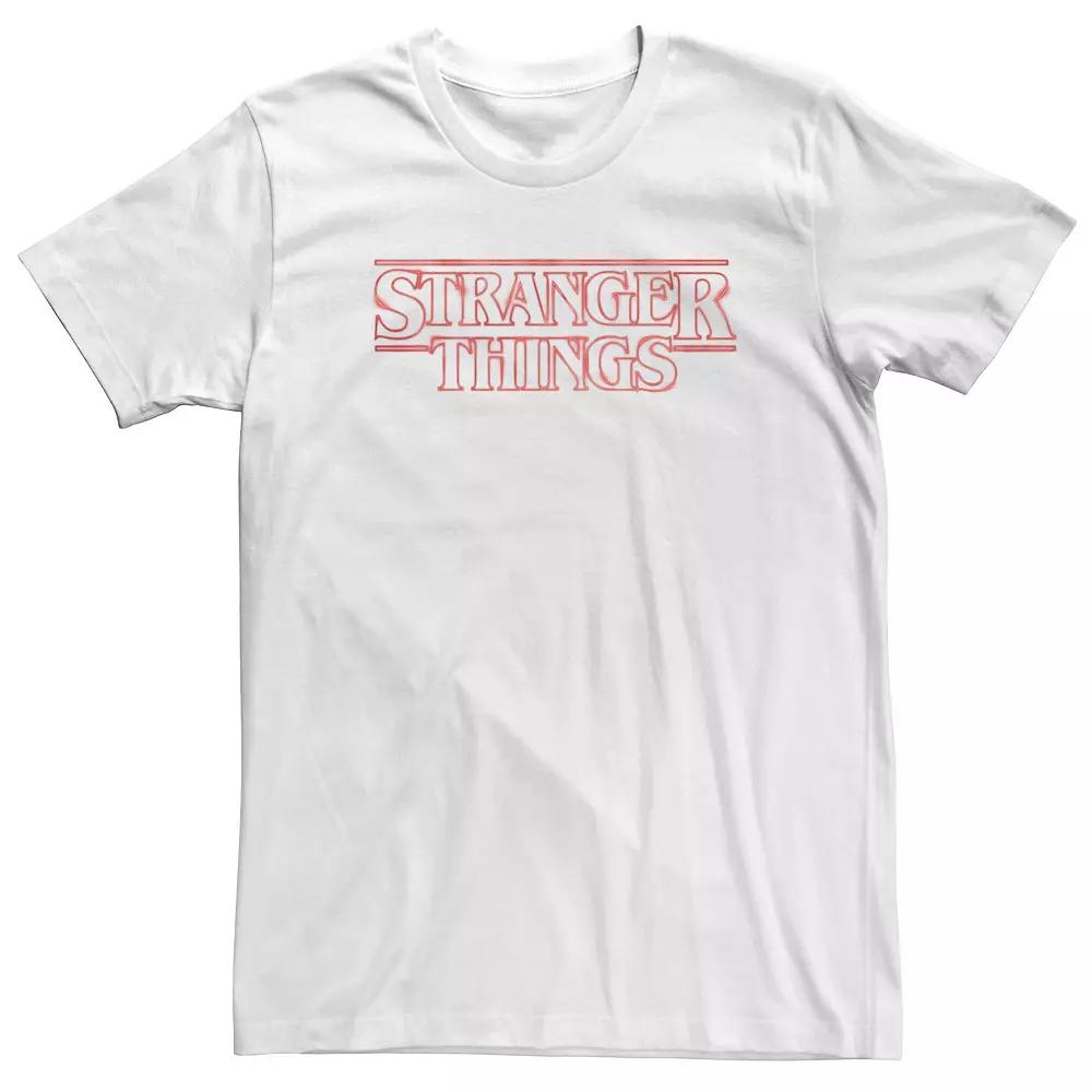Big & Tall Netflix Stranger Things Neon Logo Tee, Men's,  Product Image