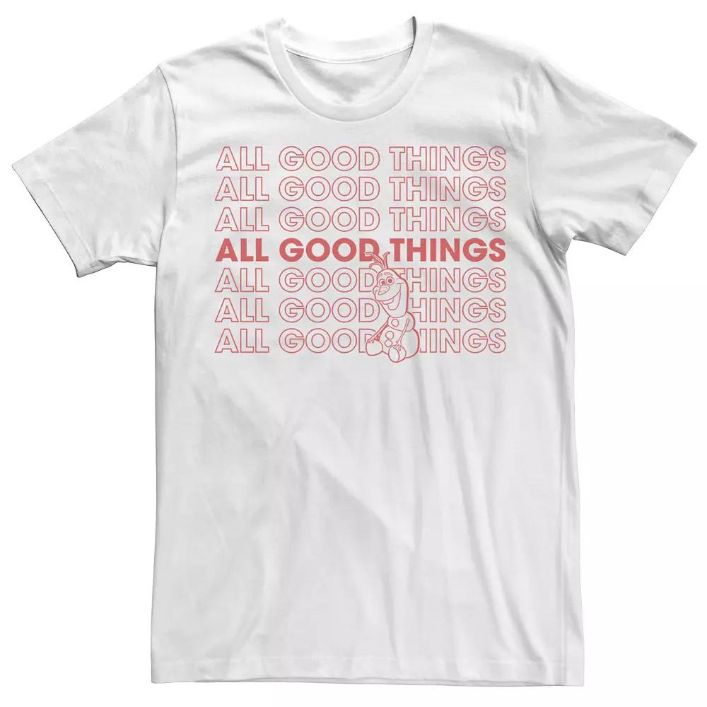 Men's Frozen Olaf All Good Things Short Sleeve Tee,  Product Image