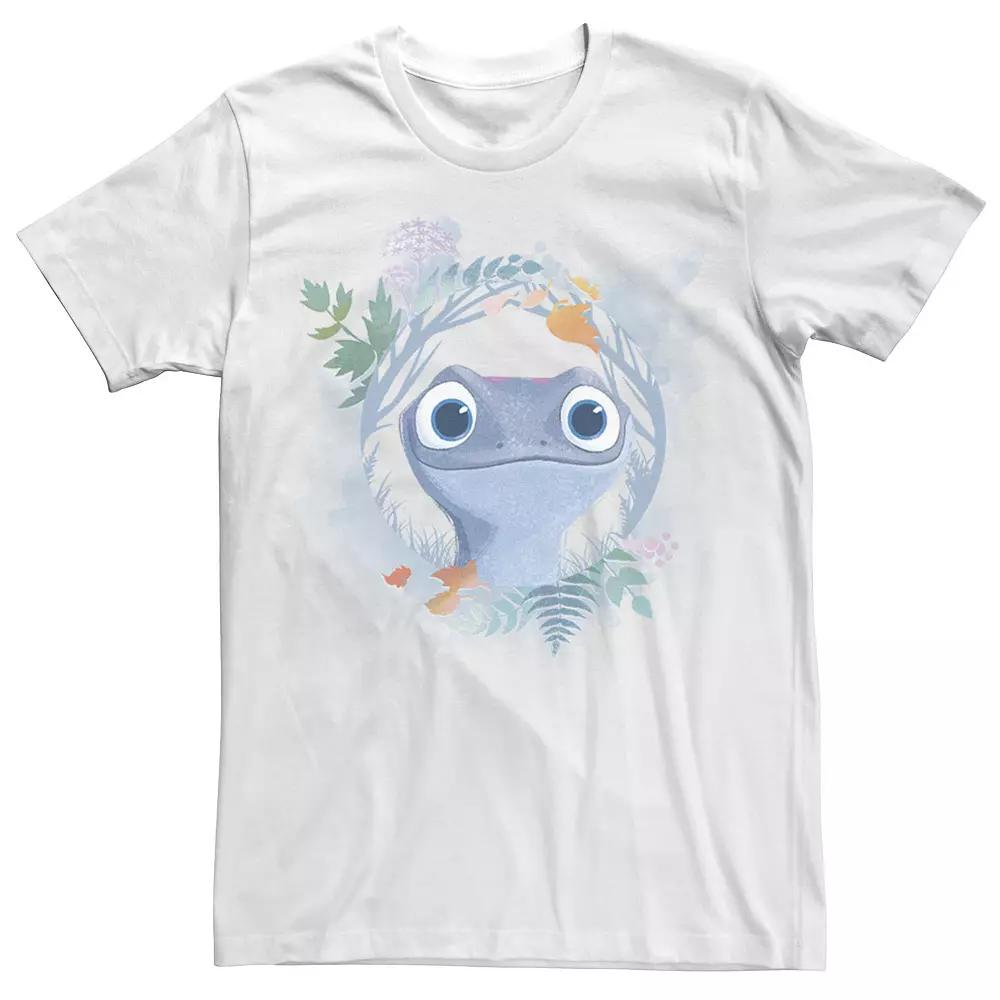 Disney's Frozen Men's 2 Bruni The Salamander Watercolor Portrait Graphic Tee,  Product Image