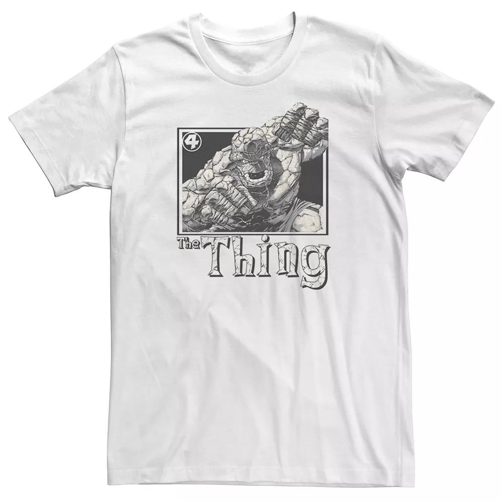 Big & Tall Marvel Fantastic Four The Thing Simple Portrait Tee, Men's,  Product Image