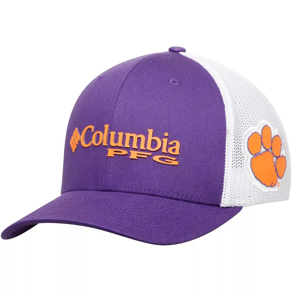 Men's Columbia Purple Clemson Tigers Collegiate PFG Flex Hat,  Product Image