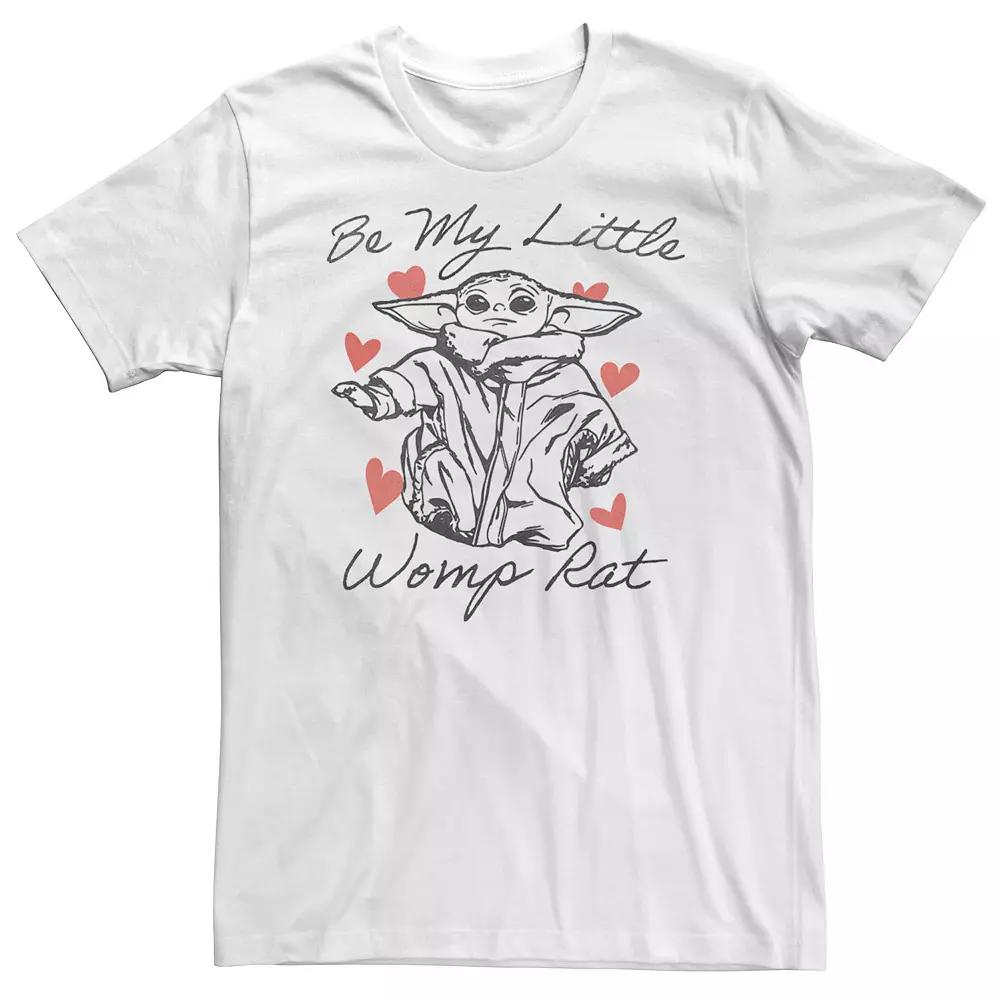 Big & Tall Star Wars: The Mandalorian The Child Valentine's Day "Be My Little Womp Rat" Tee, Men's,  Product Image