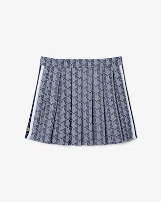 Monogram Jacquard Pleated Skirt Product Image