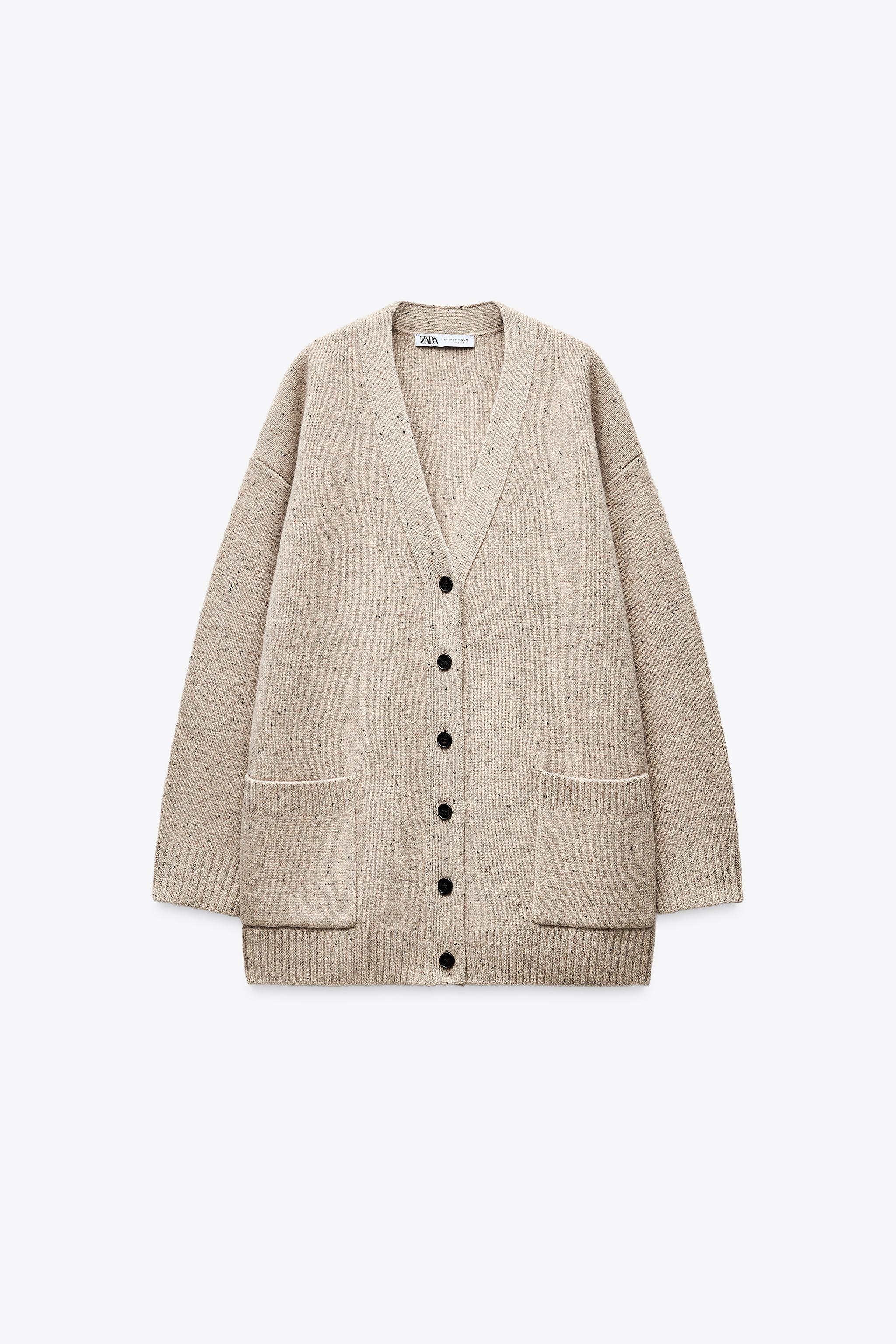 OVERSIZED 100% WOOL CARDIGAN Product Image