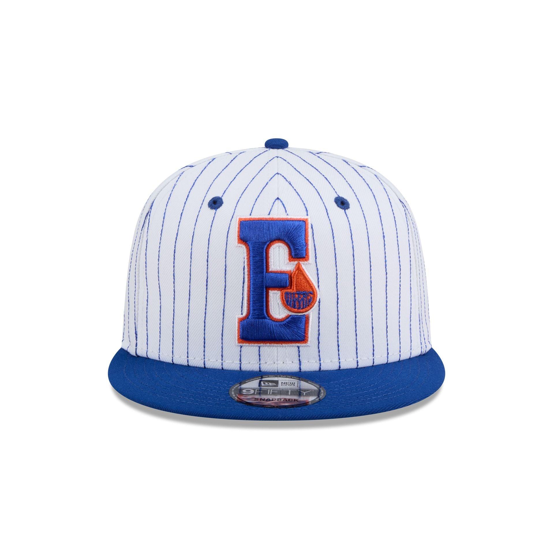 Edmonton Oilers Deceptor Pinstripe 9FIFTY Snapback Hat Male Product Image