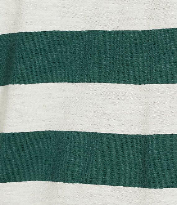 Copper Key Stripe Short Sleeve Boxy T-Shirt Product Image