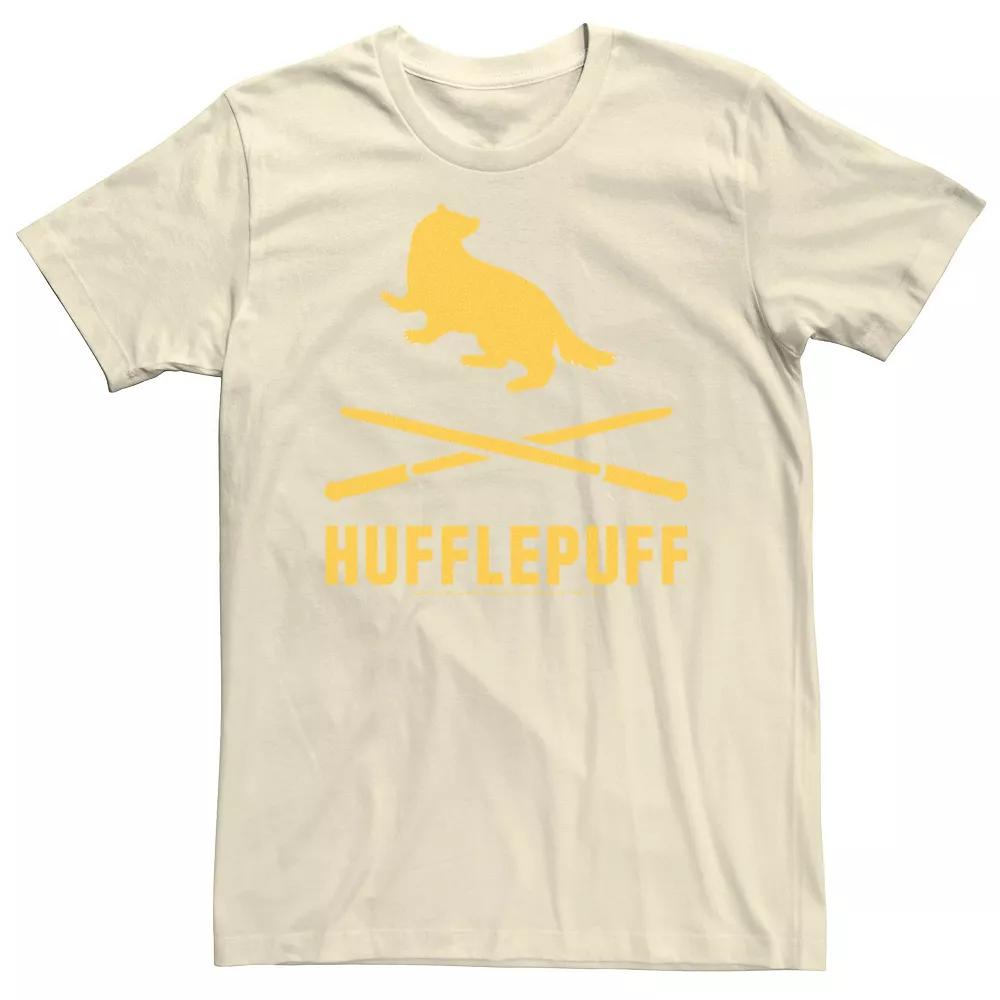 Men's Harry Potter Hufflepuff Crossed Wands Logo Tee,  Product Image