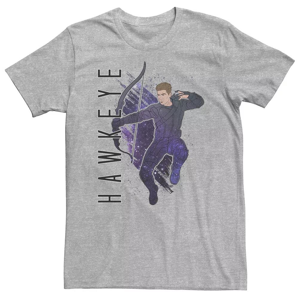 Big & Tall Marvel Avengers Endgame Hawkeye Galaxy Painted Tee, Men's,  Product Image