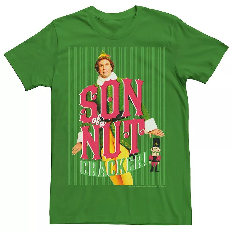 Men's Elf Buddy Son Of A Nutcracker Striped Poster Tee,  Product Image