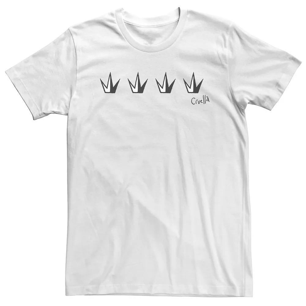 Big & Tall Disney Cruella Crown Lineup Tee, Men's,  Product Image