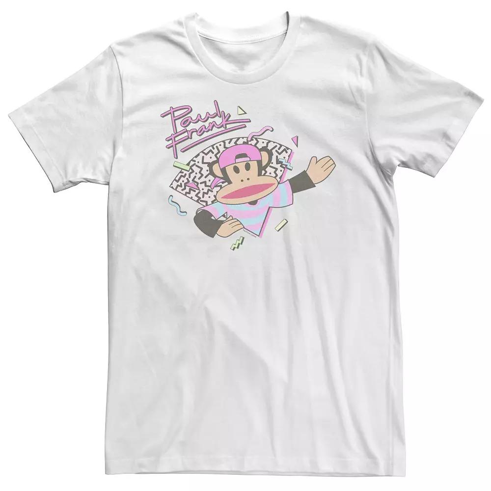 Big & Tall Paul Frank 90's Style Confetti Portrait Tee, Men's, Size: 3XL Tall, White Product Image