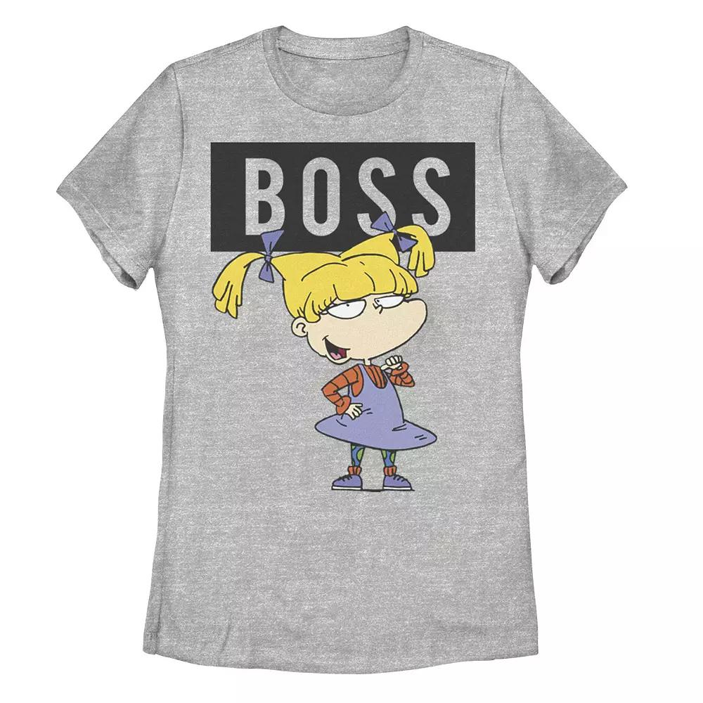 Juniors' Rugrats Boss Angelica Graphic Tee, Girl's, Size: Small, Athletic Grey Product Image