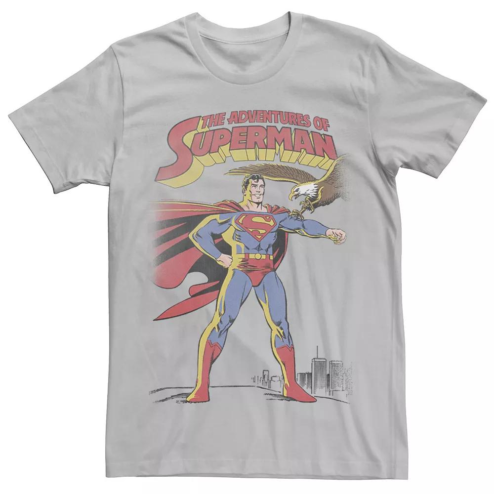 Men's DC Comics Superman Adventures Text Poster Tee,  Product Image