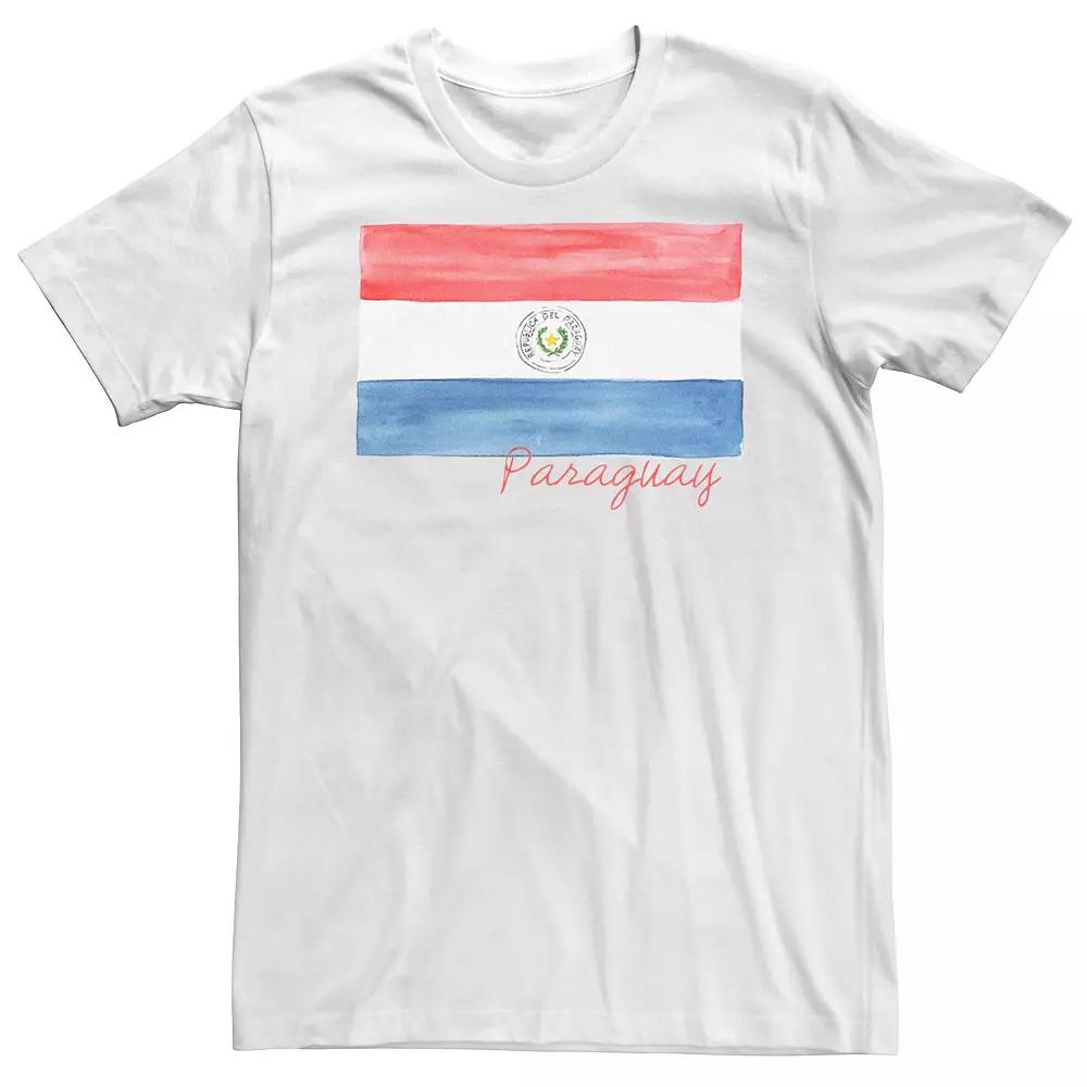 Big & Tall HHM Paraguay Flag Watercolor Tee, Men's,  Product Image