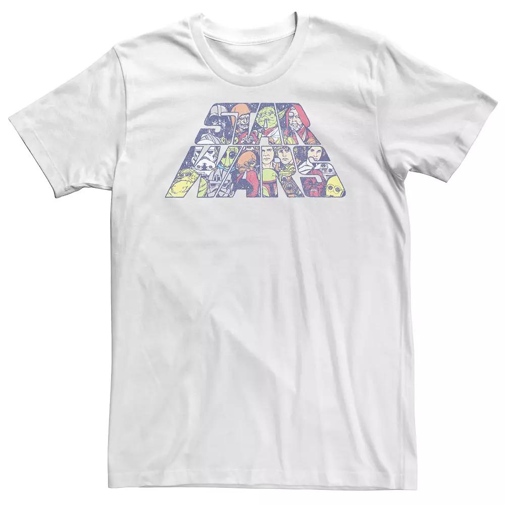 Big & Tall Star Wars Logo Character Fill Tee, Men's,  Product Image