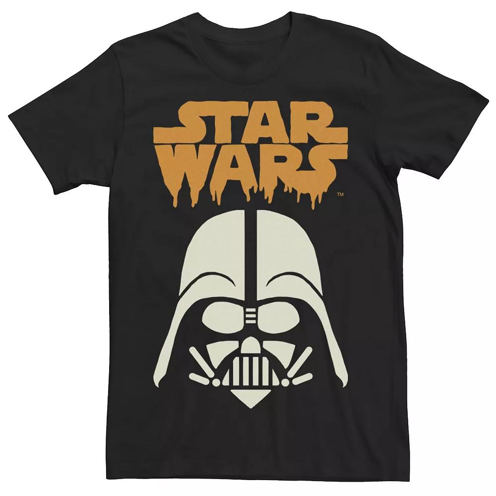 Men's Star Wars Dripping Logo Darth Vader Halloween Tee,  Product Image