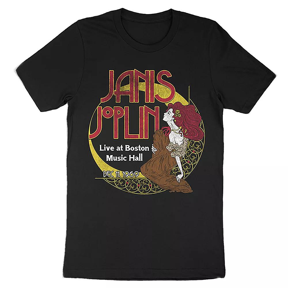 Men's Janis Joplin Moon Dreams Tee, Size: XL, Black Product Image