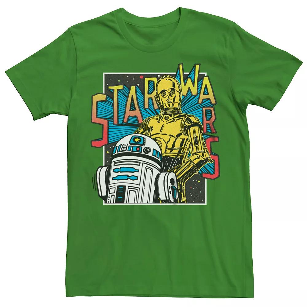 Men's Star Wars C-3PO And R2-D2 Droids Graphic Tee,  Product Image