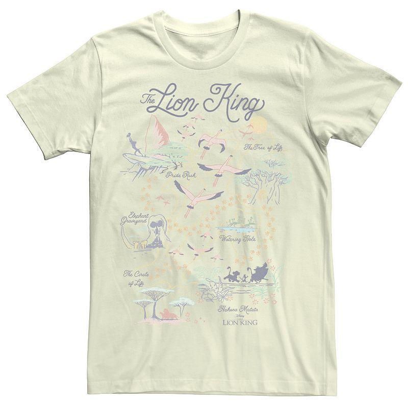 Disney's The Lion King Men's Map Of The World Tee,  Product Image