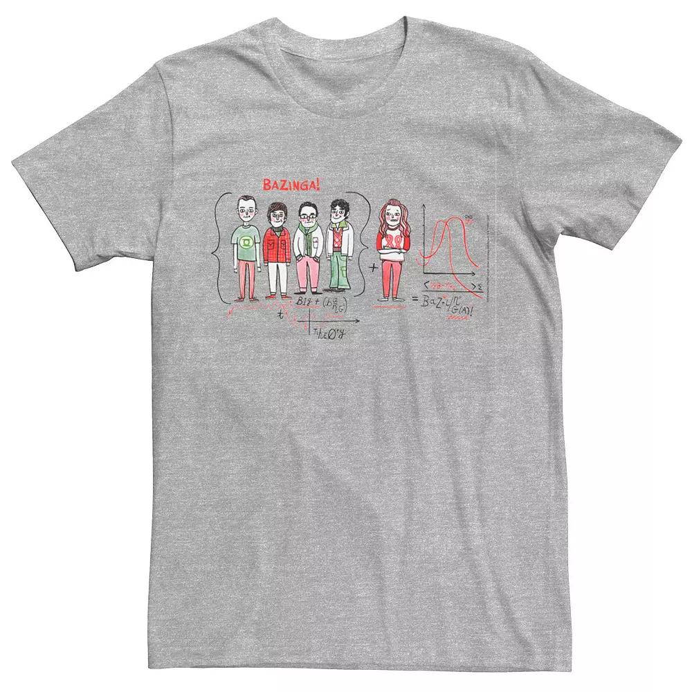 Men's The Big Bang Theory Group Shot Equation Sketches Tee,  Product Image
