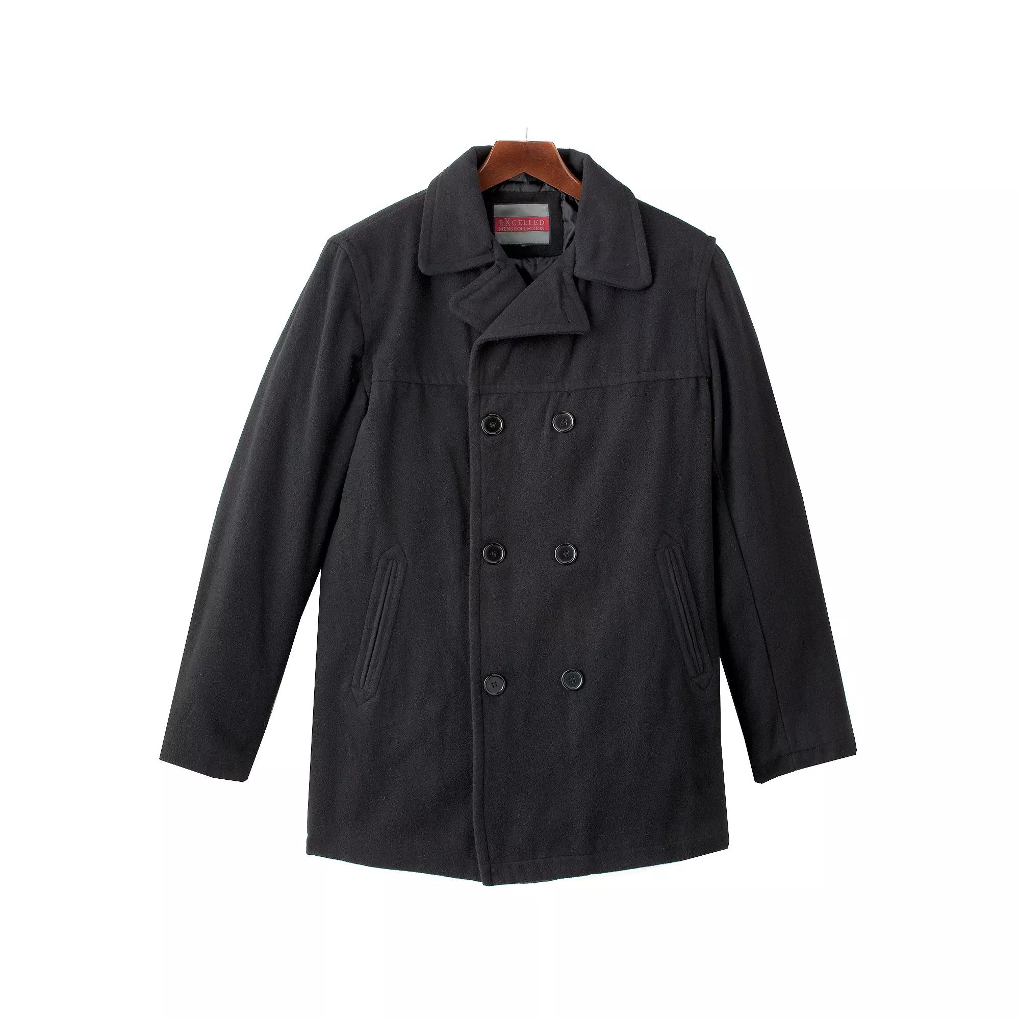 Men's Excelled Wool Blend Peacoat,  Product Image