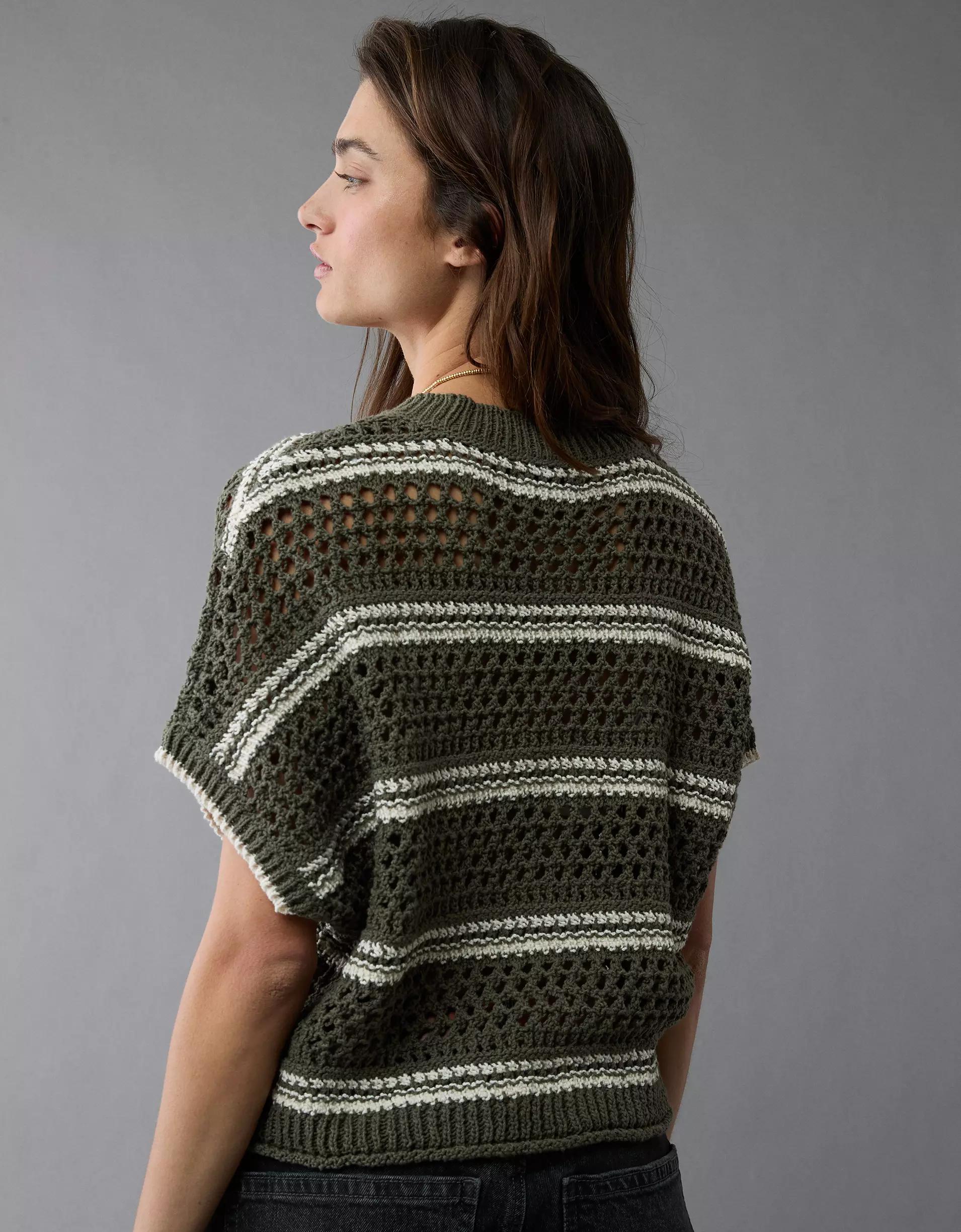 AE Cropped Sweater T-Shirt Product Image