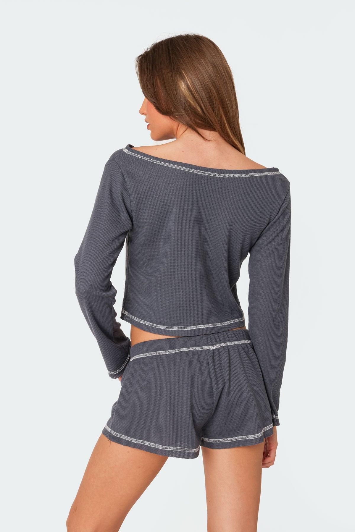 Peoni Waffle Shorts Product Image