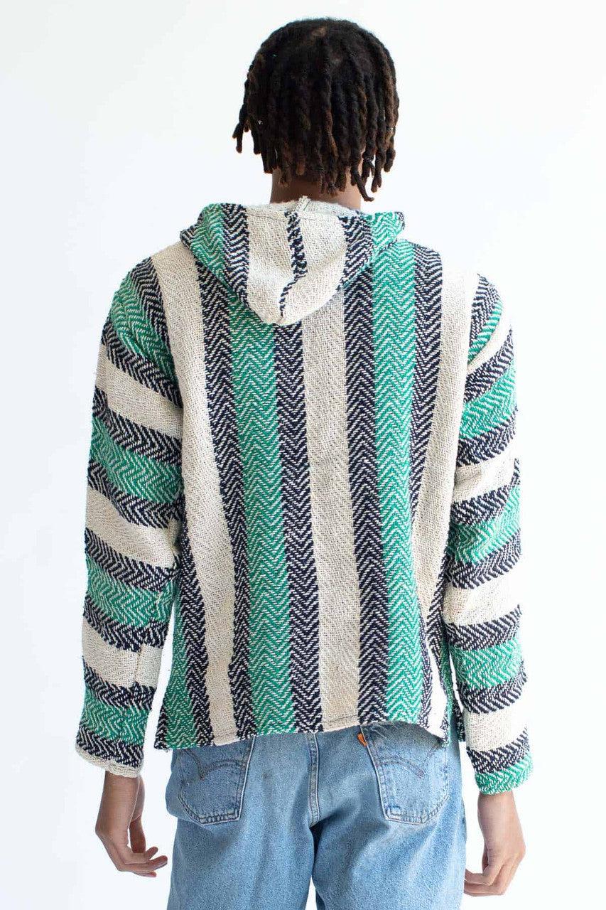 Green Cotton Blend Baja Hoodie Product Image