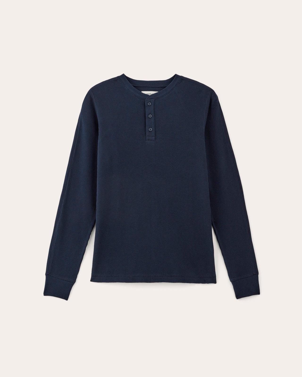 The Waffle Long-Sleeve Henley Product Image