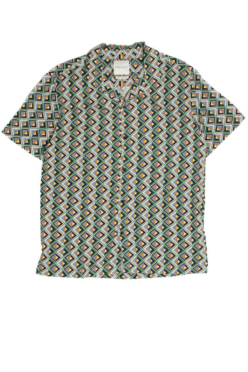 Green Diamond Button Up Shirt Product Image