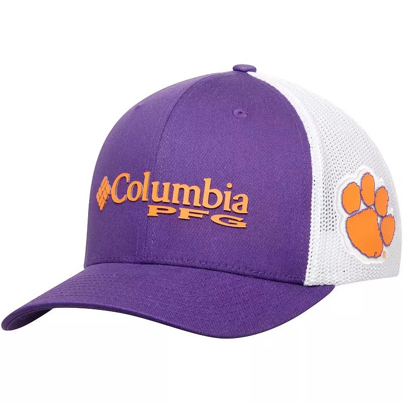 Men's Columbia Purple Clemson Tigers Collegiate PFG Flex Hat,  Product Image