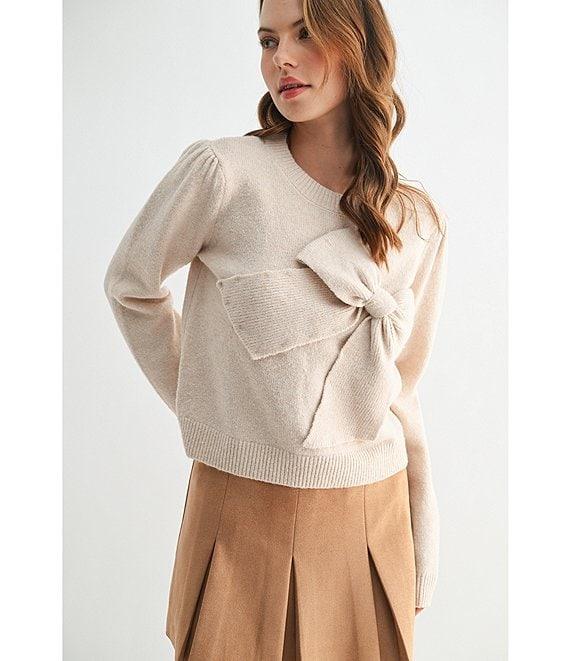 All in Favor Big Bow Sweater Product Image