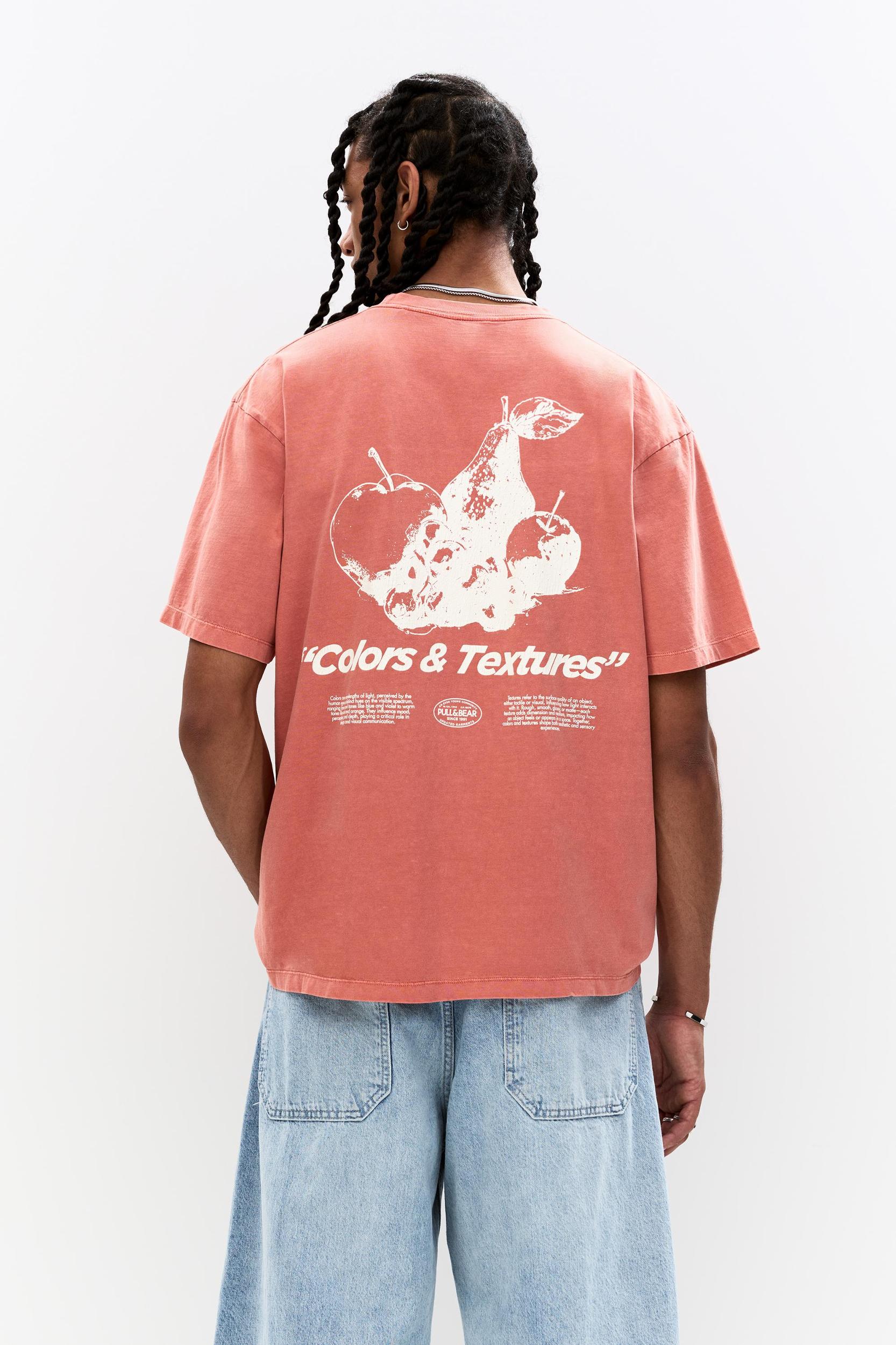 Fruit graphic and slogan T-shirt Product Image