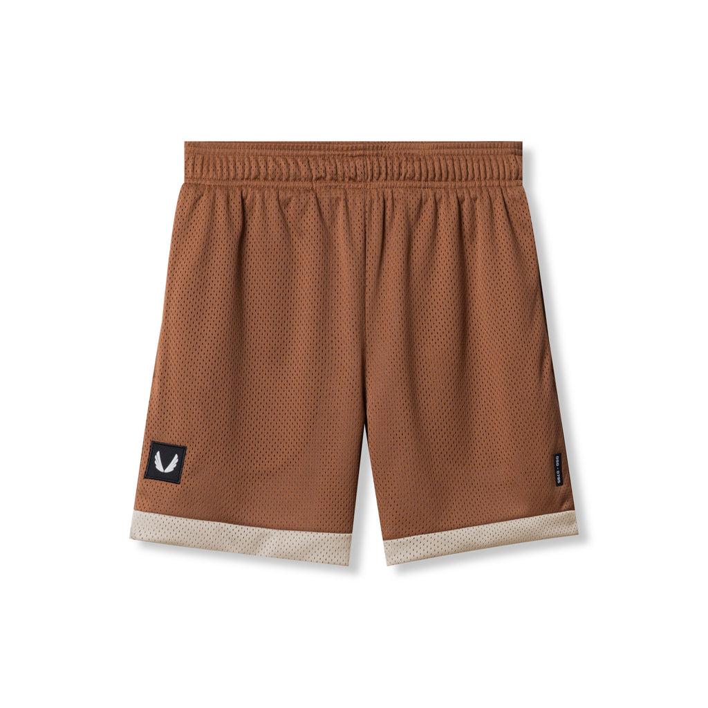 0795. SilverPlus™ Mesh Reversible Short - Rust/Beige Male Product Image