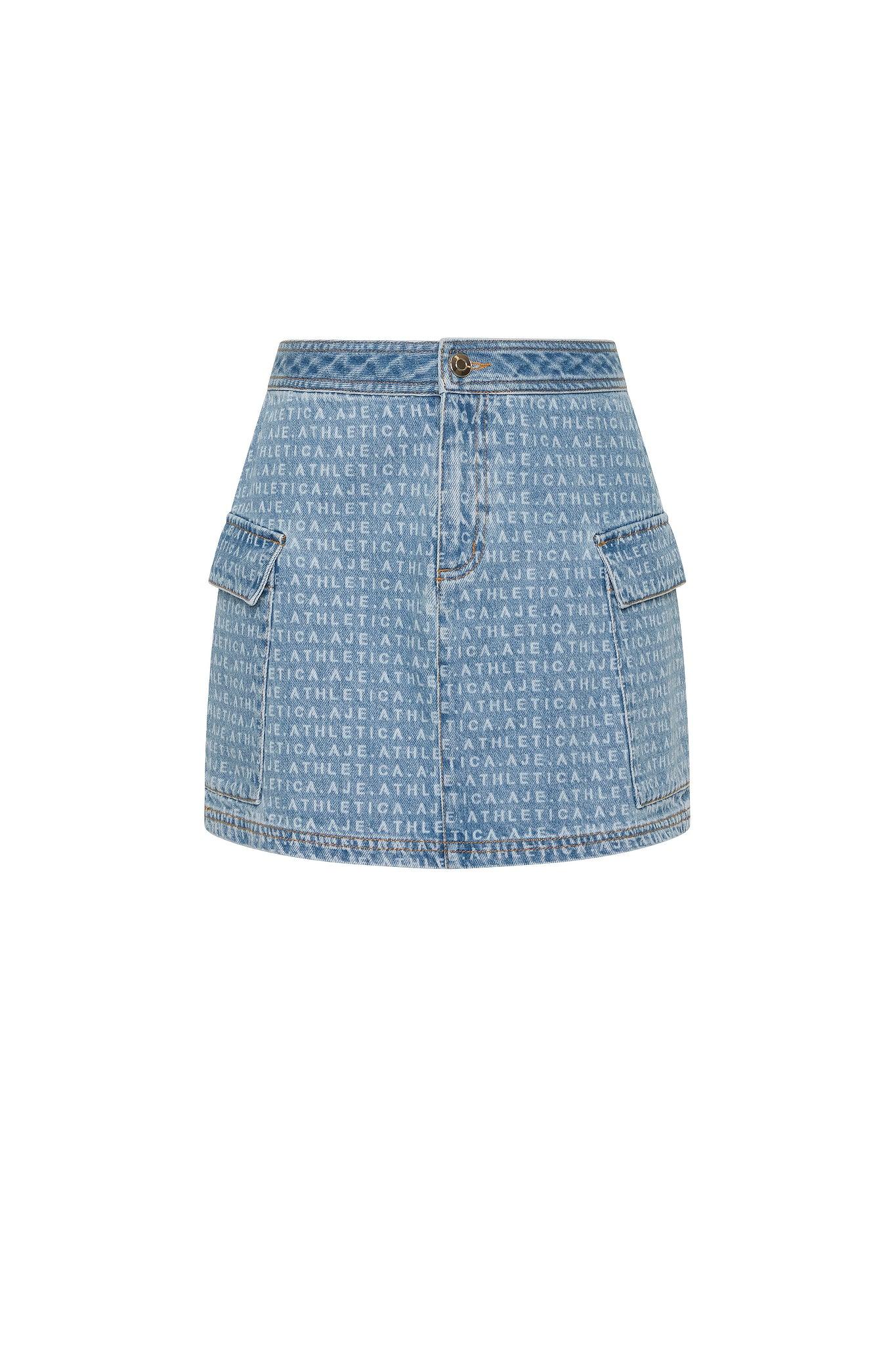 Logo Denim Mini Skirt 650 Product Image