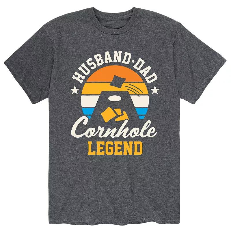 Men's Husband Dad Cornhole Legend Tee,  Product Image