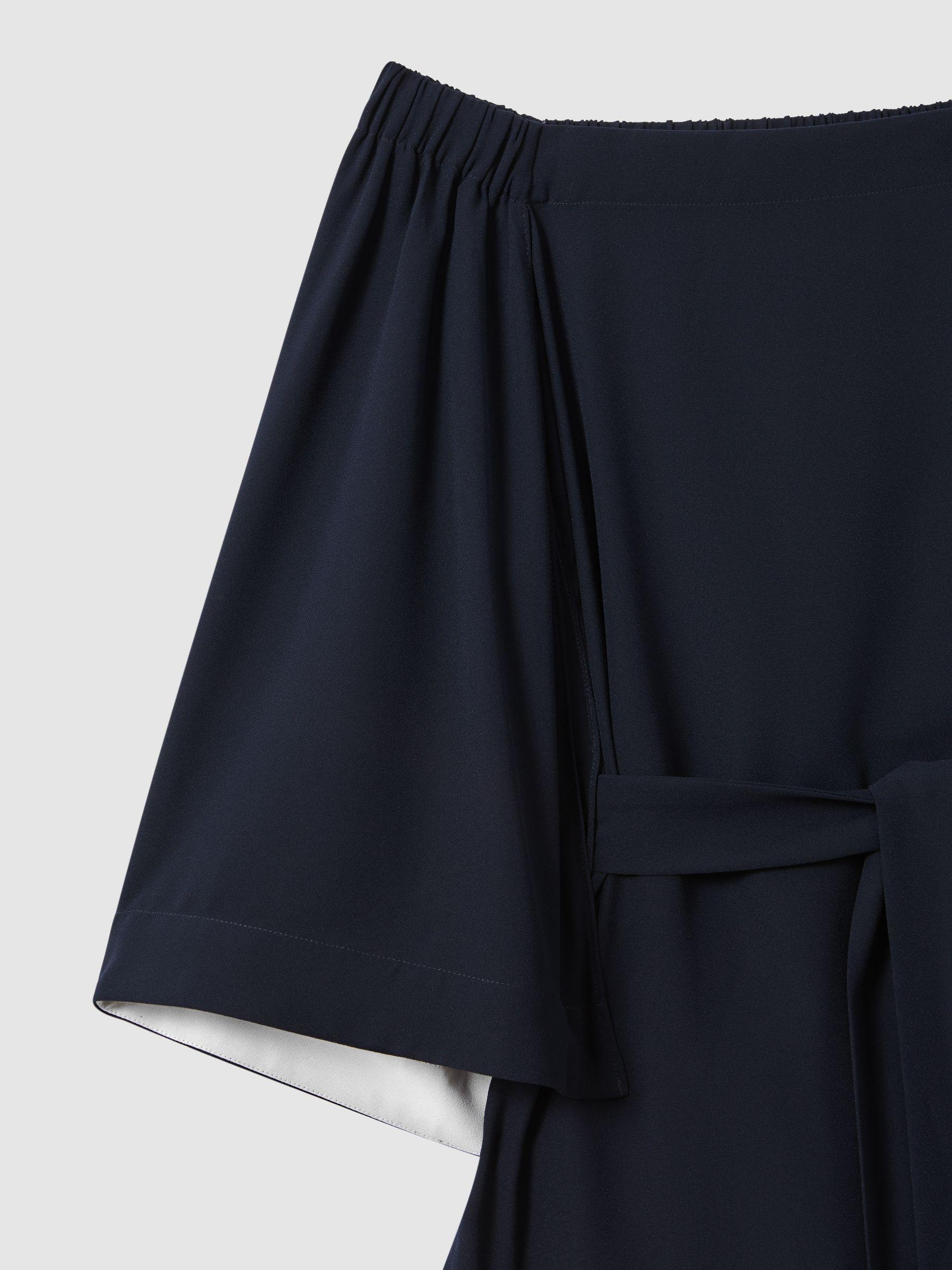 Off-The-Shoulder Tunic in Navy Product Image