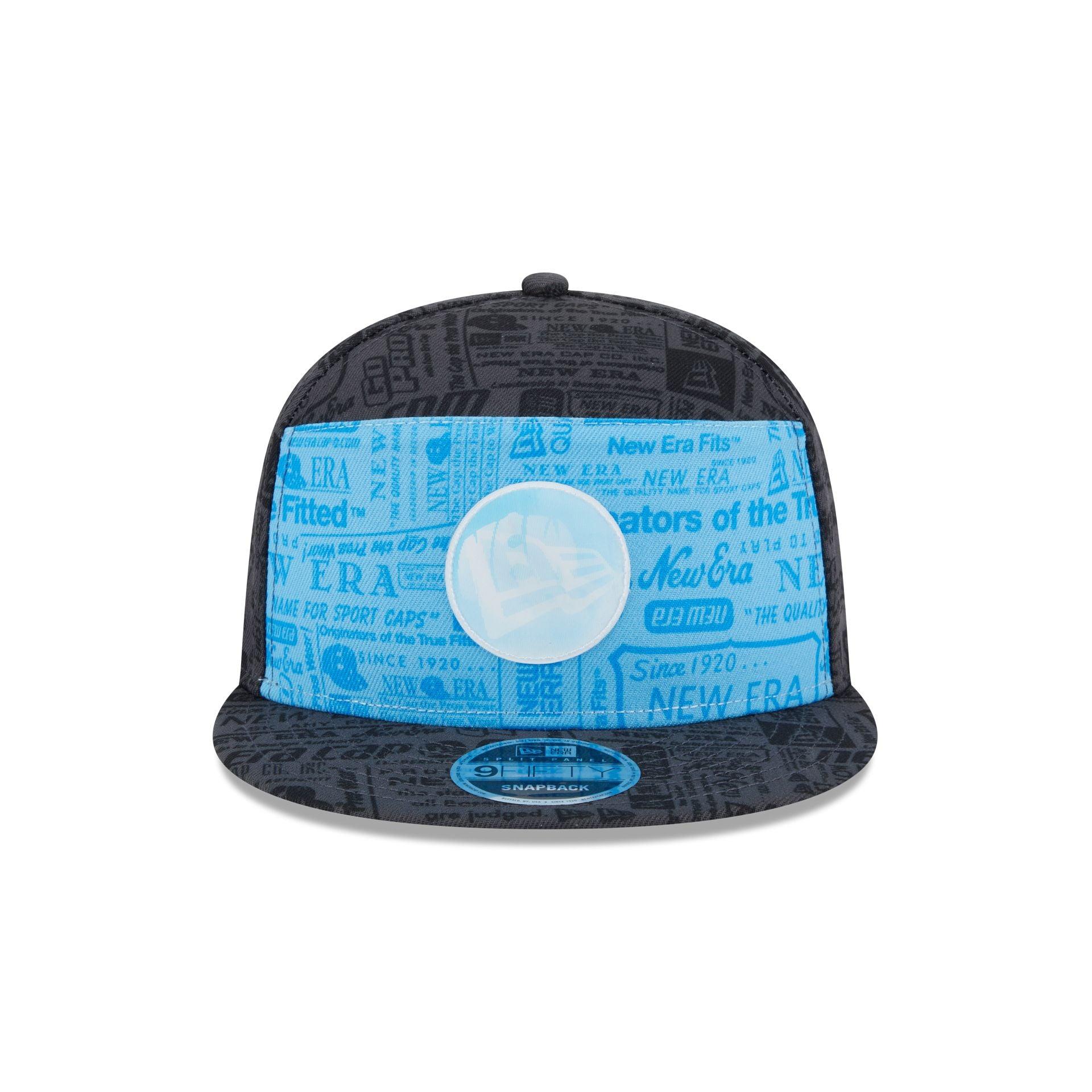 New Era Cap Cerulean Blue Split Panel 9FIFTY Snapback Male Product Image