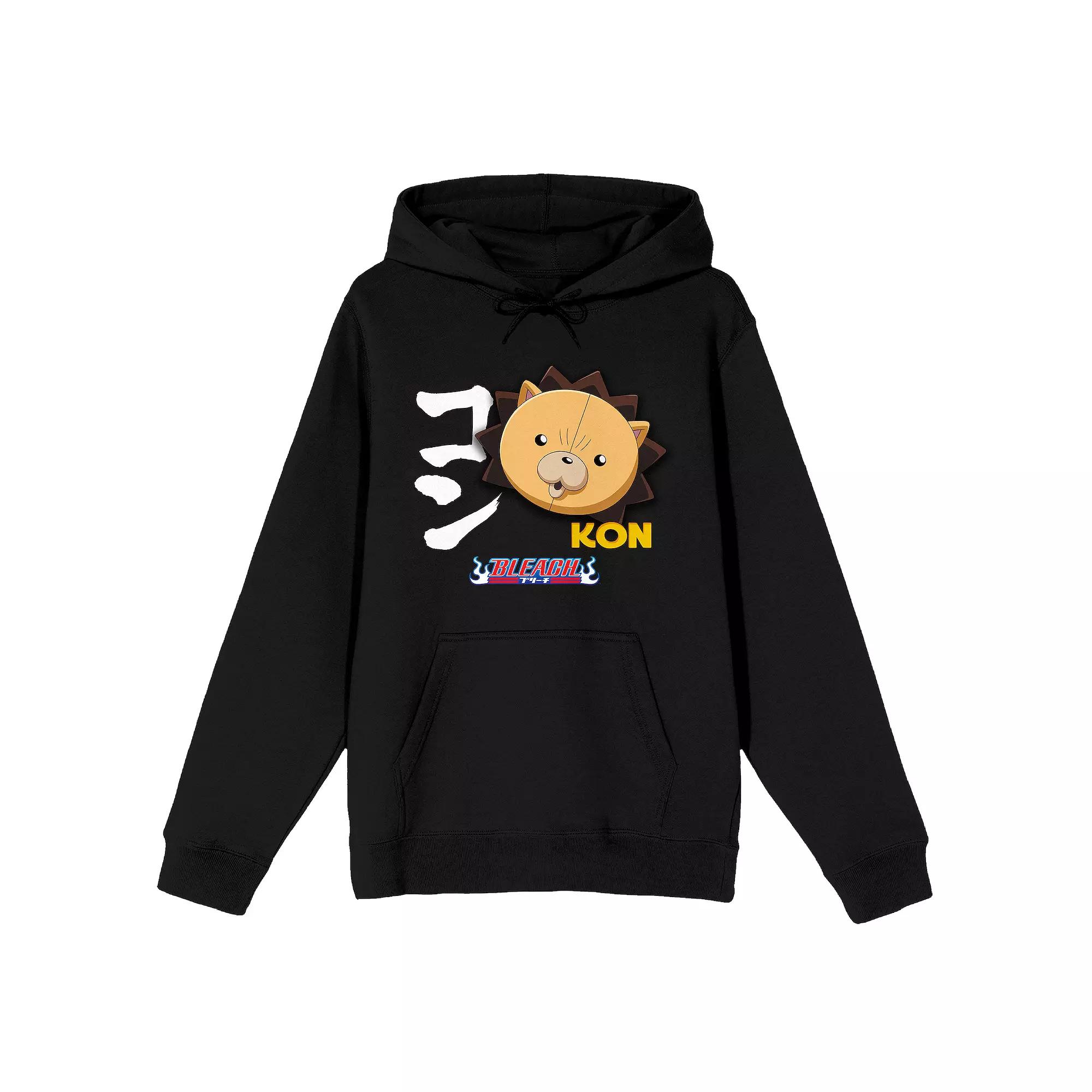 Men's Bleach Anime Kon Head with Kanji Graphic Hoodie,  Product Image
