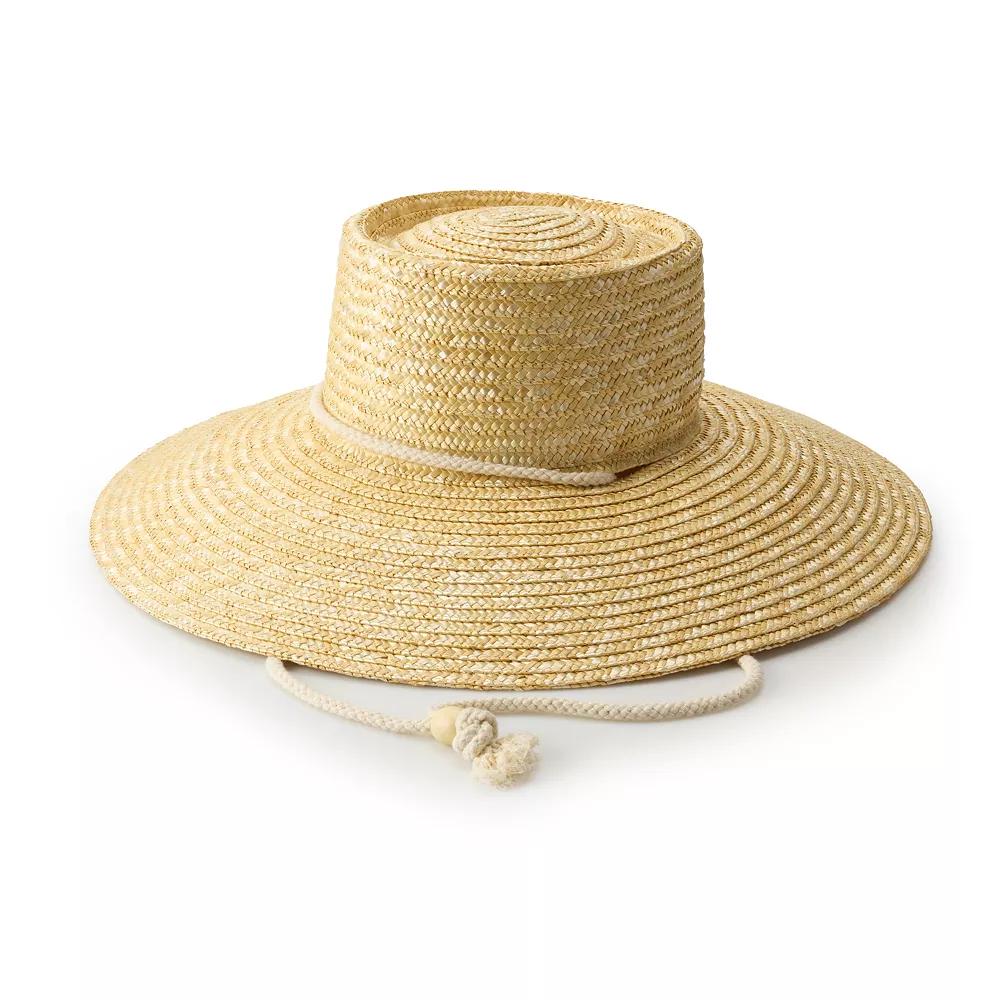 Women's LC Lauren Conrad Wheat Straw Downbrim Hat, Natural Product Image