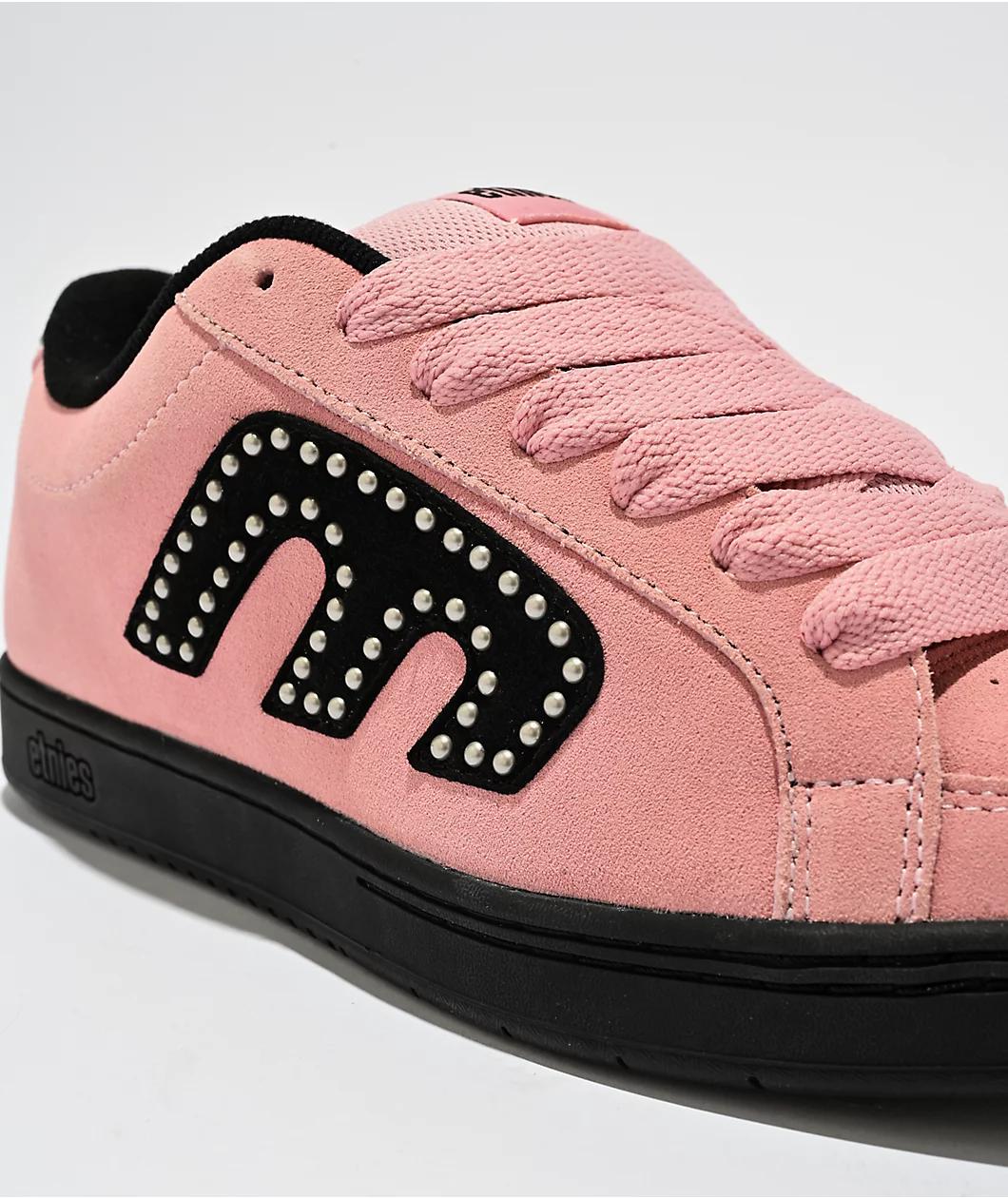 etnies Kingpin Pink & Black Skate Shoes Product Image