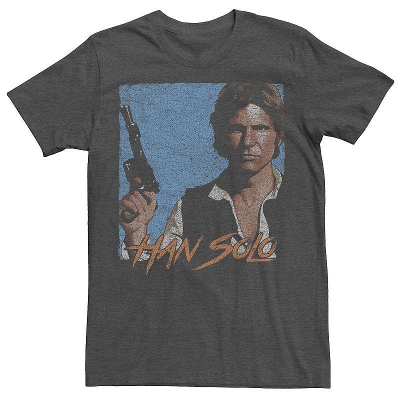 Men's Star Wars Han Solo Blaster Portrait Graphic Tee,  Product Image