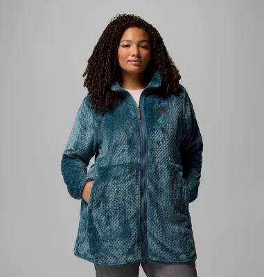 Columbia Womens Fire Side Long Full Zip Fleece Jacket - Plus Size- Product Image